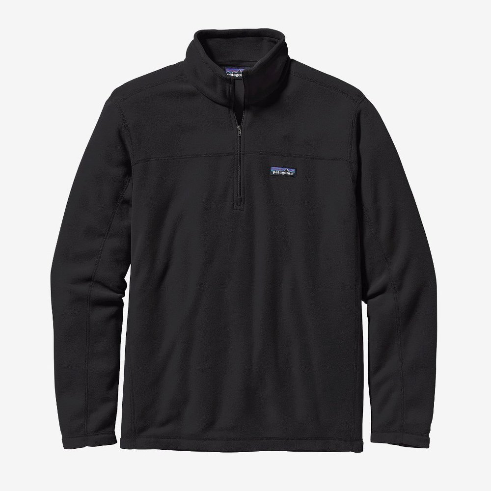 Men's Patagonia Small Black Micro D Fleece Pullover